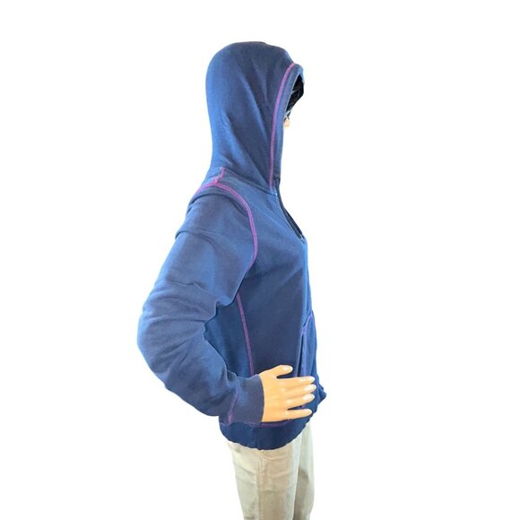 Converse Womens Vintage Front Zip Hoodie Medium Y2K Grunge Alternative - Picture 4 of 12